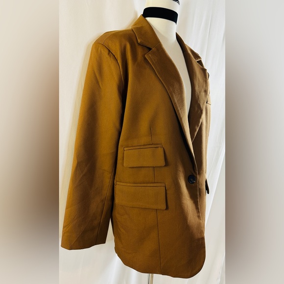 Korean Brown Blazer - Picture 3 of 7